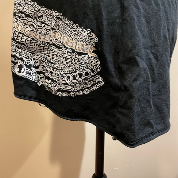 Lauren Moshi Black Short Sleeve Graphic Tee - Picture 8 of 9